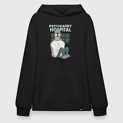Толстовка-худи оверсайз Bender - hospital, цвет: черный