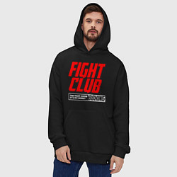 Толстовка-худи оверсайз Fight club boxing, цвет: черный — фото 2