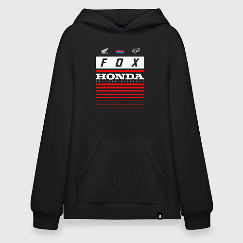 Худи оверсайз Honda racing / Черный – фото 1