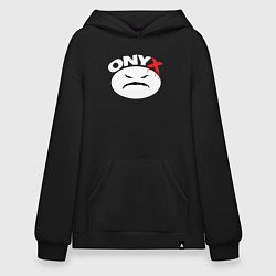 Худи оверсайз Onyx logo white