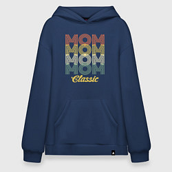 Толстовка-худи оверсайз Mom Classic, цвет: тёмно-синий