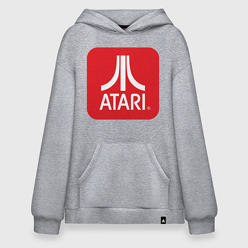 Худи оверсайз Atari logo / Меланж – фото 1