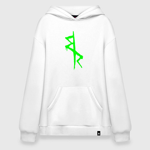 Худи оверсайз Logotype - Cyberpunk: Edgerunners / Белый – фото 1