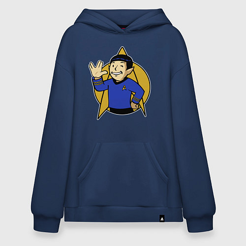Худи оверсайз Spoke - vault boy / Тёмно-синий – фото 1