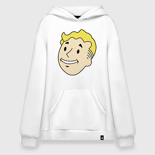 Худи оверсайз Vault boy head / Белый – фото 1