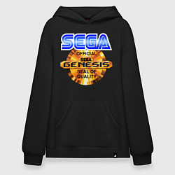 Толстовка-худи оверсайз Sega genesis medal, цвет: черный