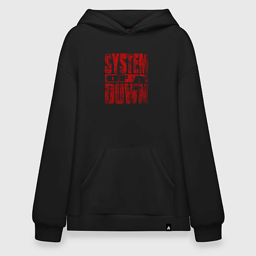 Худи оверсайз System of a Down ретро стиль / Черный – фото 1