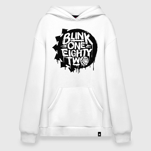 Худи оверсайз Blink one eighty two / Белый – фото 1