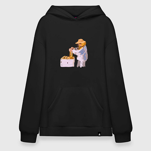 Худи оверсайз Пчеловод и его пасека / Черный – фото 1