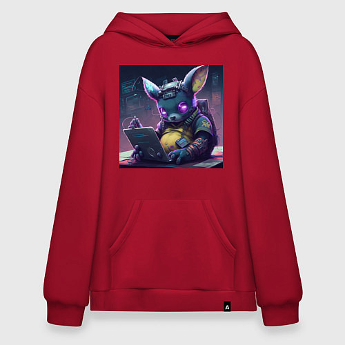 Худи оверсайз Научный сотрудник / Красный – фото 1