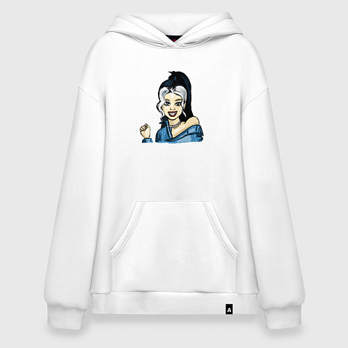 Худи оверсайз Дженни how you like that / Белый – фото 1