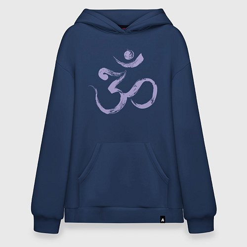 Худи оверсайз Ом мантра / Тёмно-синий – фото 1