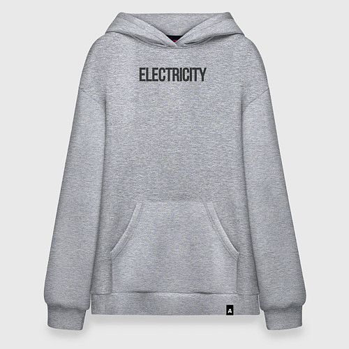 Худи оверсайз Electricity / Меланж – фото 1