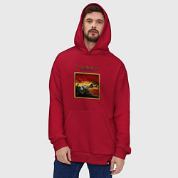 Толстовка-худи оверсайз Dune 2 - building of a dynasty, цвет: красный — фото 2