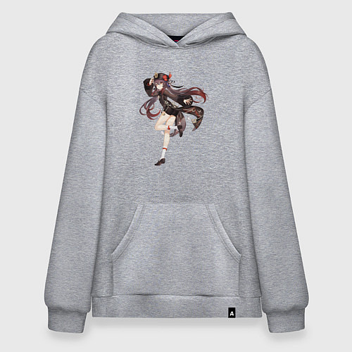 Худи оверсайз Ху Тао из Genshin Impact / Меланж – фото 1