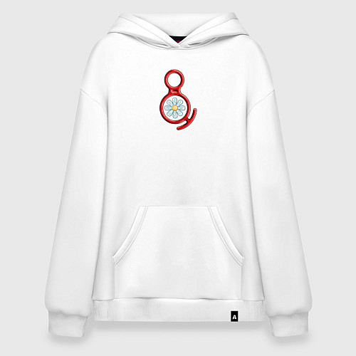 Худи оверсайз Climbing devices : the eight / Белый – фото 1