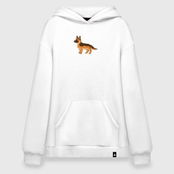 Худи оверсайз Мультяшная немецкая овчарка