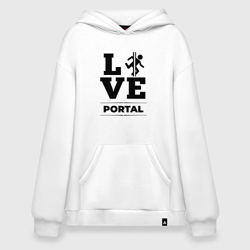 Худи оверсайз Portal love classic / Белый – фото 1