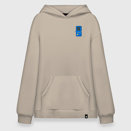 Худи оверсайз Игровая консоль Тетрис - мини / Миндальный – фото 1