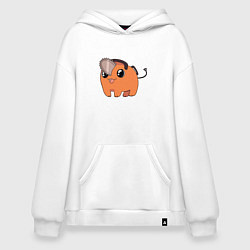 Толстовка-худи оверсайз Почита рад, цвет: белый