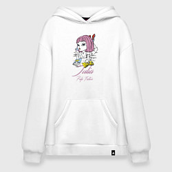 Толстовка-худи оверсайз Julia - pulp fiction, цвет: белый