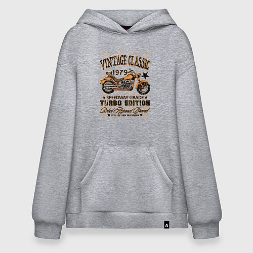 Худи оверсайз Винтажный чеппер / Меланж – фото 1