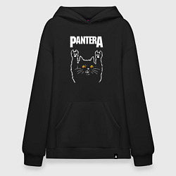 Худи оверсайз Pantera rock cat