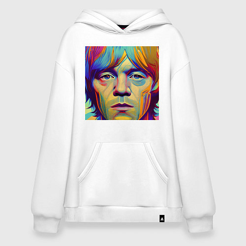 Худи оверсайз Brian Jones Digital Portret / Белый – фото 1