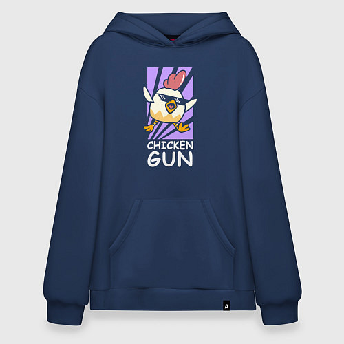 Худи оверсайз Chicken Gun - Game / Тёмно-синий – фото 1