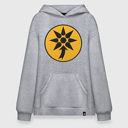 Толстовка-худи оверсайз Понт Total War: Rome II, цвет: меланж