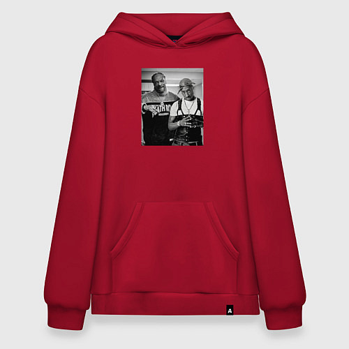 Худи оверсайз Old Gangstars / Красный – фото 1