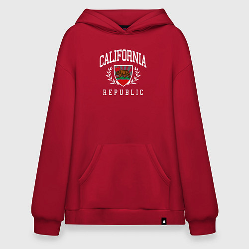 Худи оверсайз Cali republic / Красный – фото 1