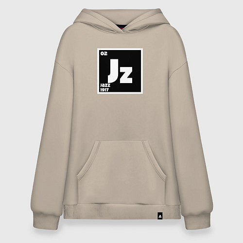 Худи оверсайз Jazz 1917 / Миндальный – фото 1