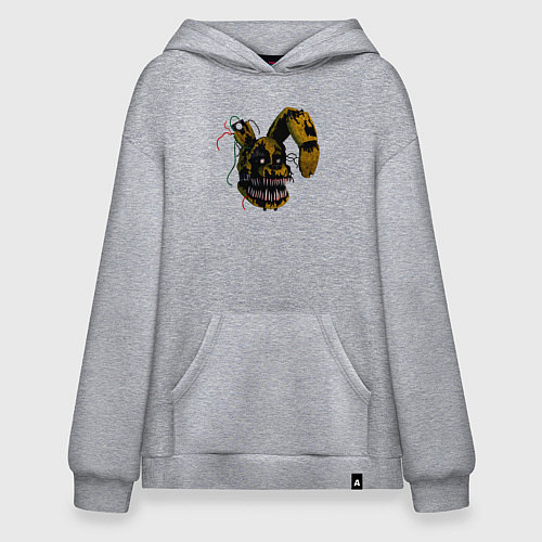 Худи оверсайз Золотой Бонни тёмный / Меланж – фото 1