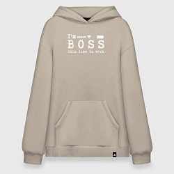 Худи оверсайз Boss this time to work