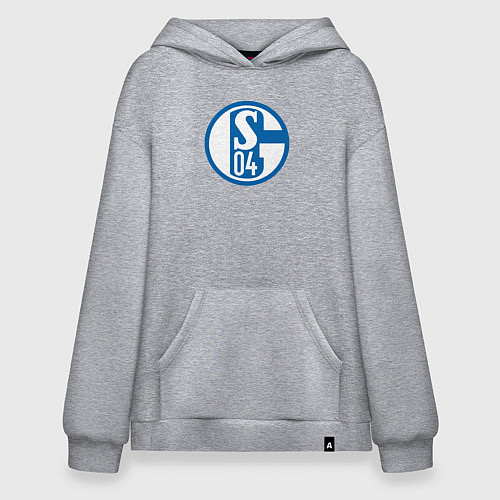 Худи оверсайз Schalke 04 fc club / Меланж – фото 1