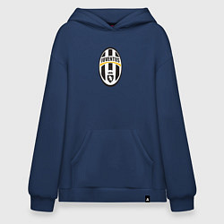Толстовка-худи оверсайз Juventus sport fc, цвет: тёмно-синий