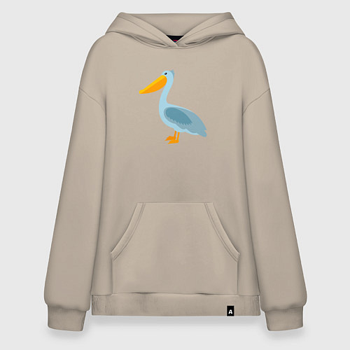 Худи оверсайз Пеликан / Миндальный – фото 1