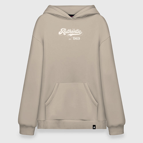 Худи оверсайз Authentic 1969 / Миндальный – фото 1