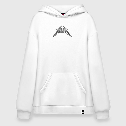 Худи оверсайз Алла в стиле группы Металлика / Белый – фото 1