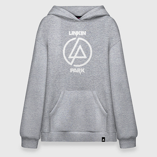 Худи оверсайз Linkin Park logo / Меланж – фото 1