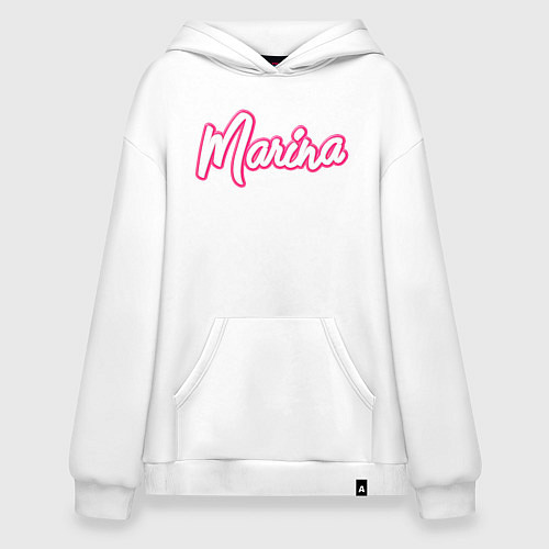 Худи оверсайз Марина в стиле барби / Белый – фото 1
