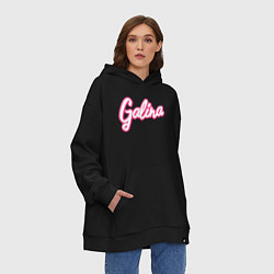 Толстовка-худи оверсайз Галина в стиле барби, цвет: черный — фото 2