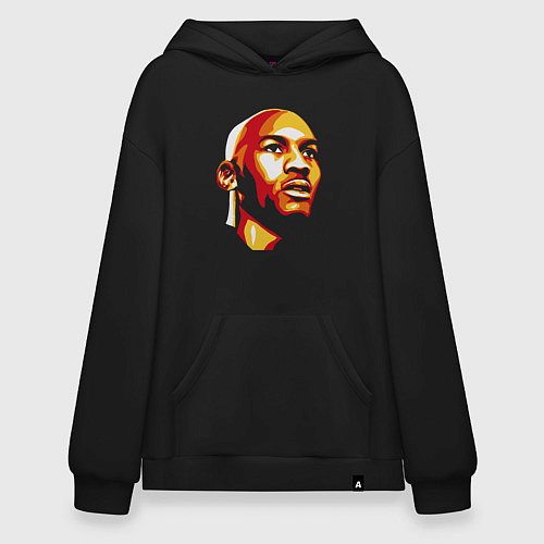 Худи оверсайз Jordan face / Черный – фото 1