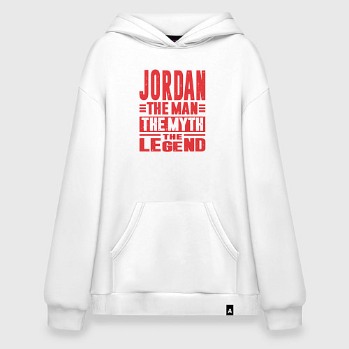 Худи оверсайз Джордан легенда / Белый – фото 1