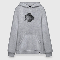 Худи оверсайз Страус дерзкий