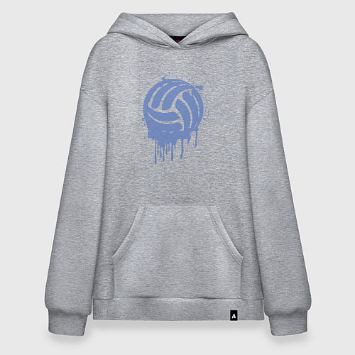 Худи оверсайз Ink volleyball / Меланж – фото 1