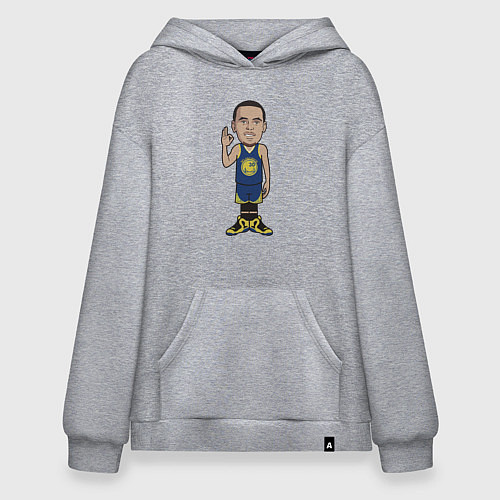 Худи оверсайз Стефен Карри / Меланж – фото 1