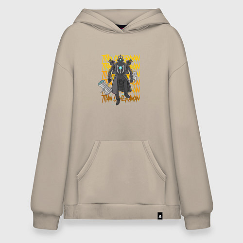 Худи оверсайз Титан Камерамен / Миндальный – фото 1