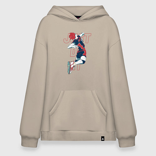 Худи оверсайз Хината Шое - Волейбол / Миндальный – фото 1